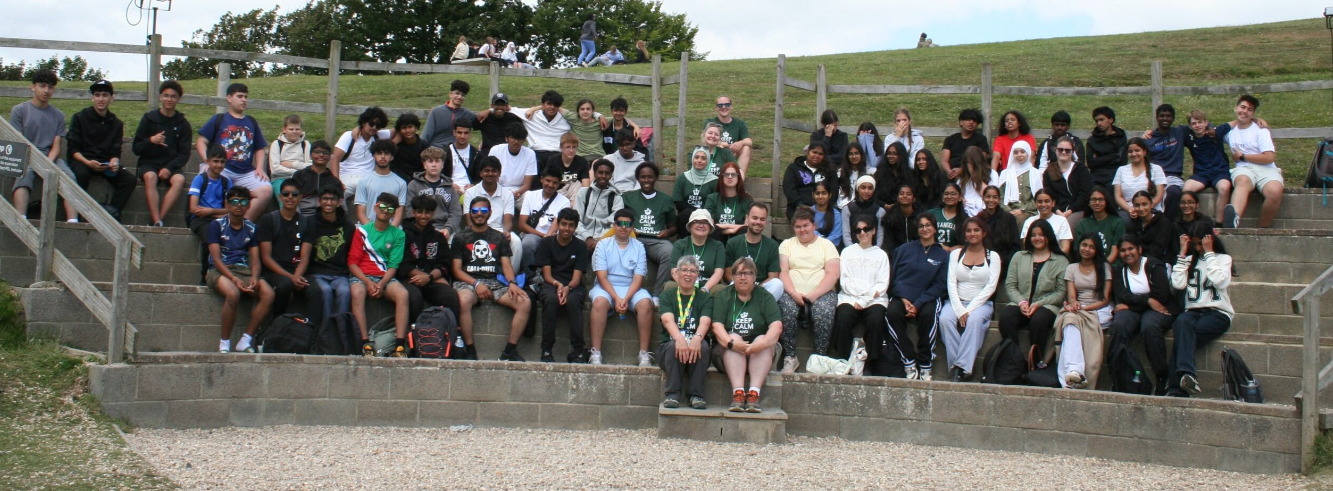 Students and teachers group photo at PGL site