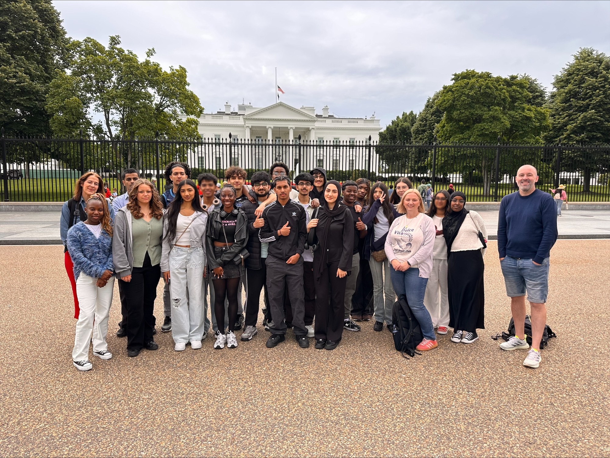 Year 12 politics students in DC